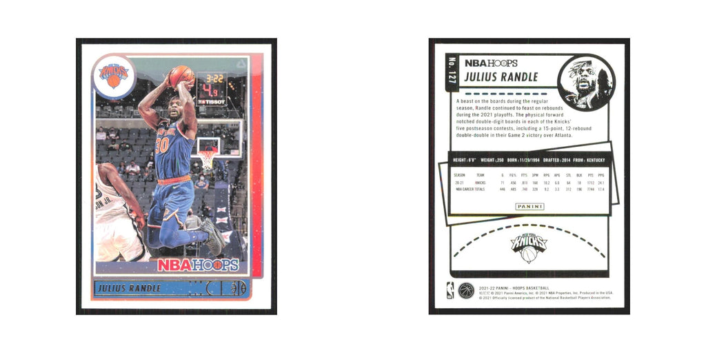 Julius Randle 2021 NBA Hoops #127 New York Knicks Basketball Card NM