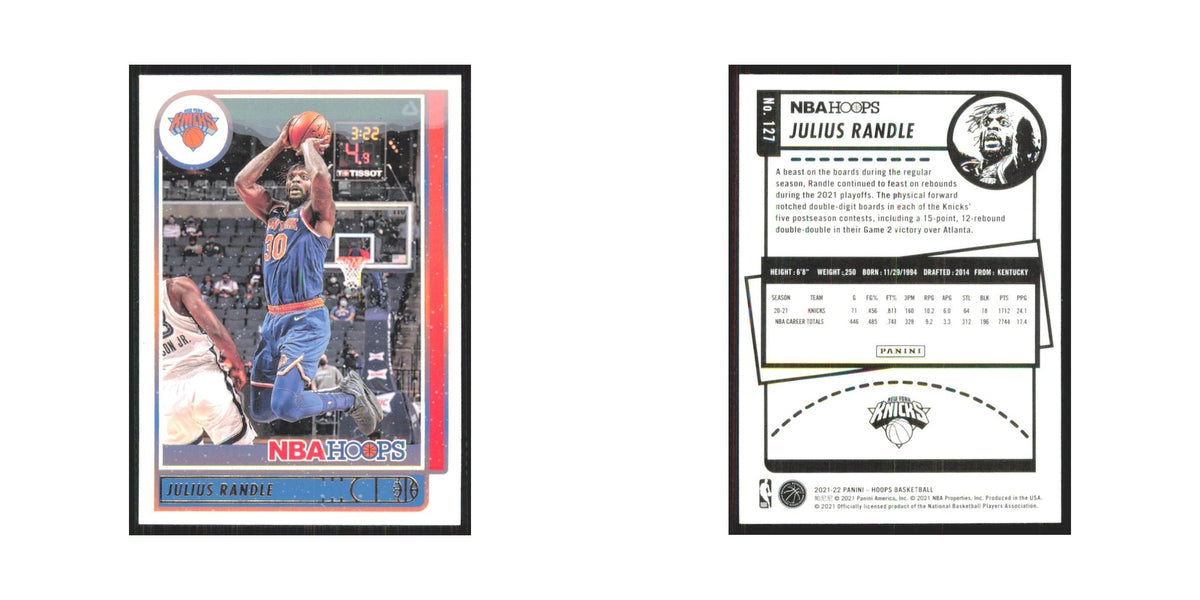 Julius Randle 2021 NBA Hoops #127 New York Knicks Basketball Card NM