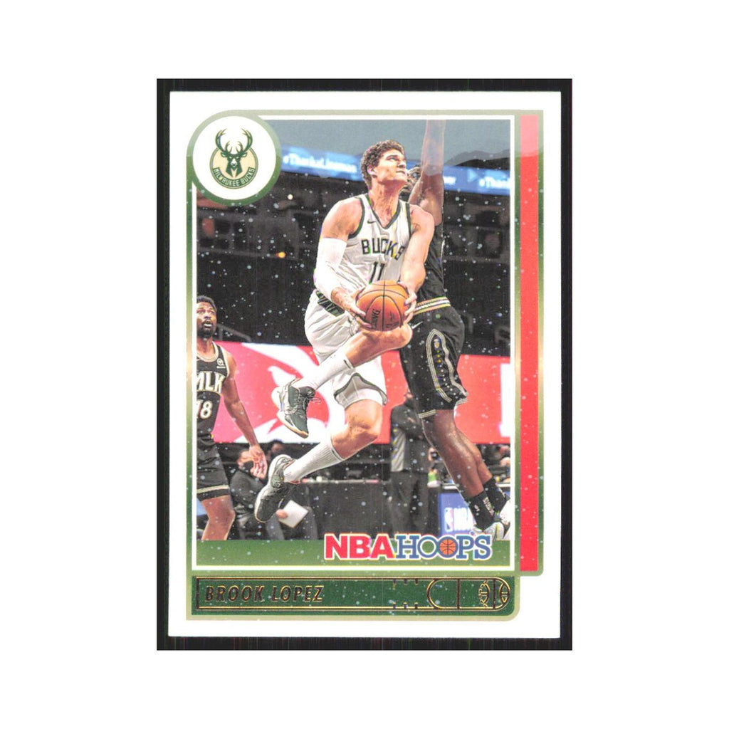 Brook Lopez 2021 NBA Hoops #73 Milwaukee Bucks Basketball Card NM