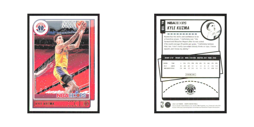 Kyle Kuzma 2021 NBA Hoops #166 Washington Wizards Basketball Card NM