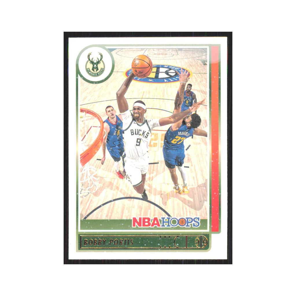 Bobby Portis 2021 NBA Hoops #123 Milwaukee Bucks Basketball Card NM