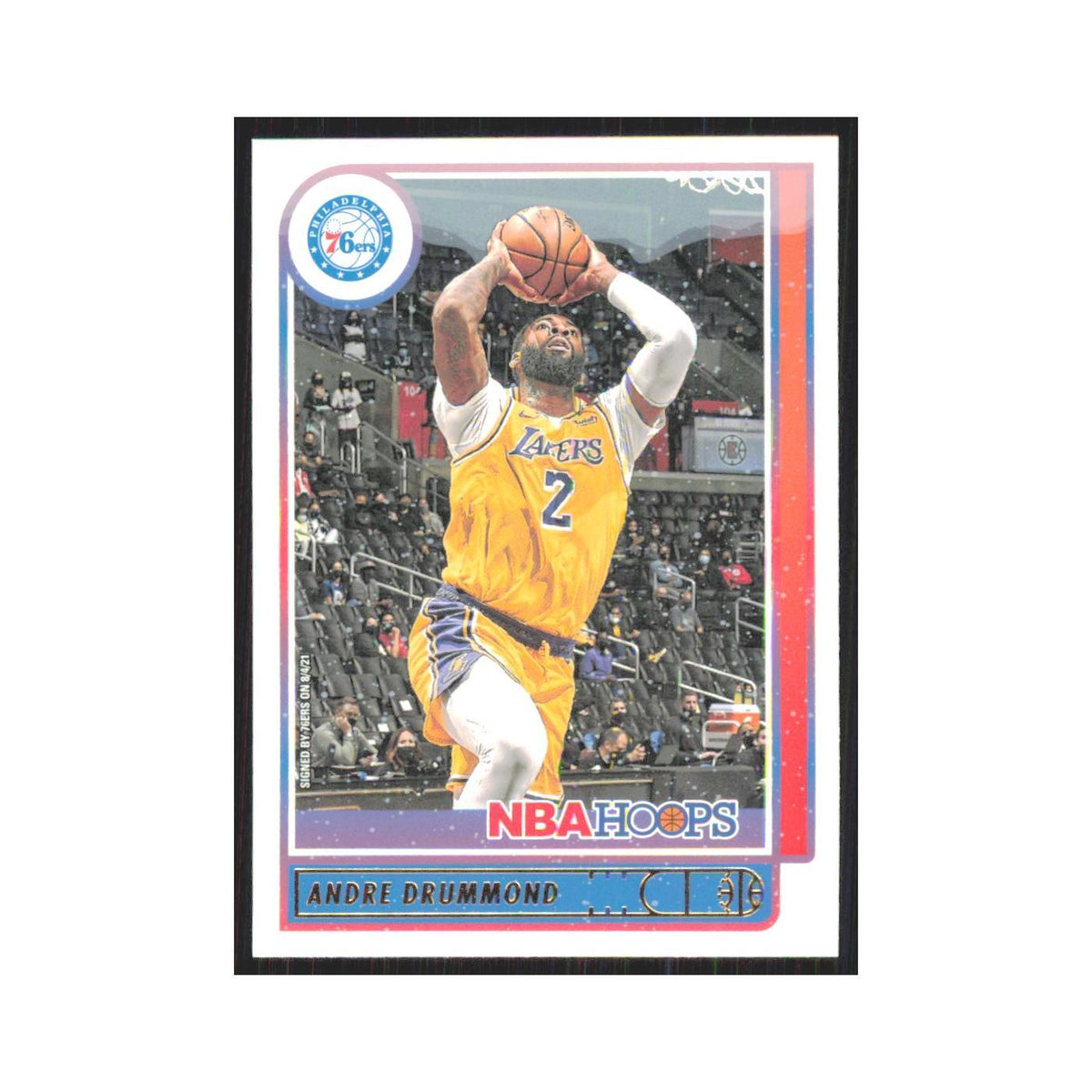 Andre Drummond 2021 NBA Hoops #186 Philadelphia 76ers Basketball Card NM