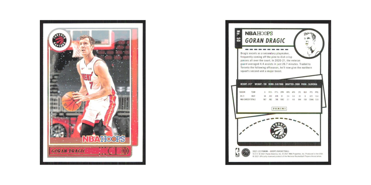 Goran Dragic 2021 NBA Hoops #50 Toronto Raptors Basketball Card NM