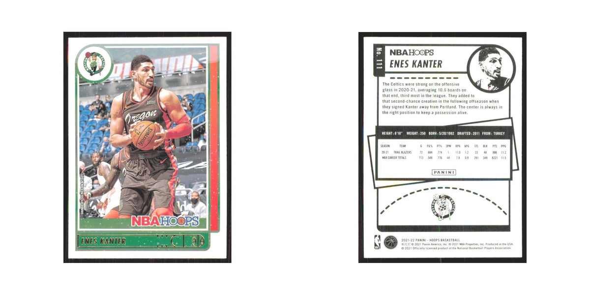 Enes Kanter 2021 NBA Hoops #111 Boston Celtics Basketball Card NM