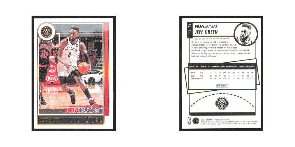 Jeff Green 2021 NBA Hoops #117 Denver Nuggets Basketball Card NM