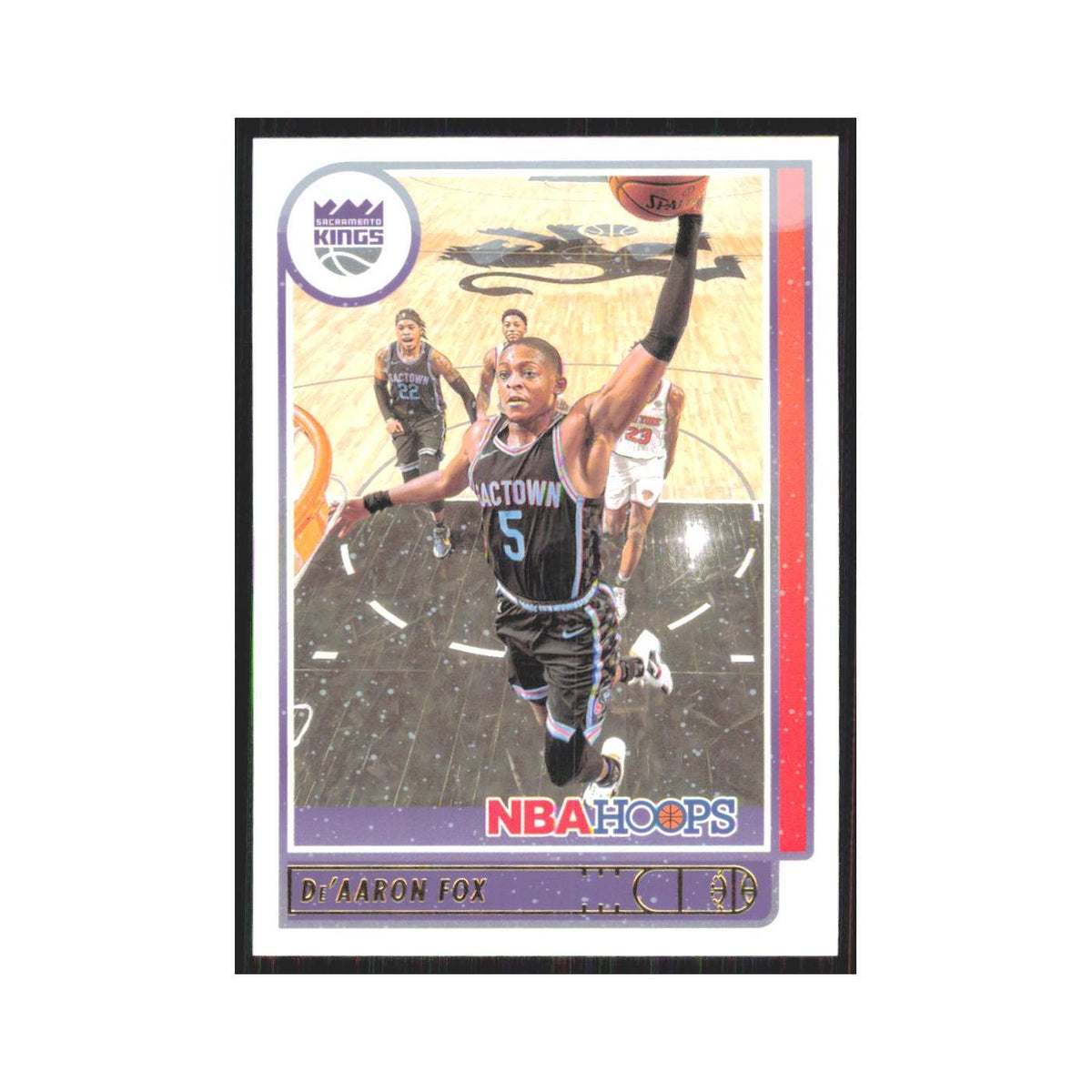 De'Aaron Fox 2021 NBA Hoops #88 Sacramento Kings Basketball Card NM