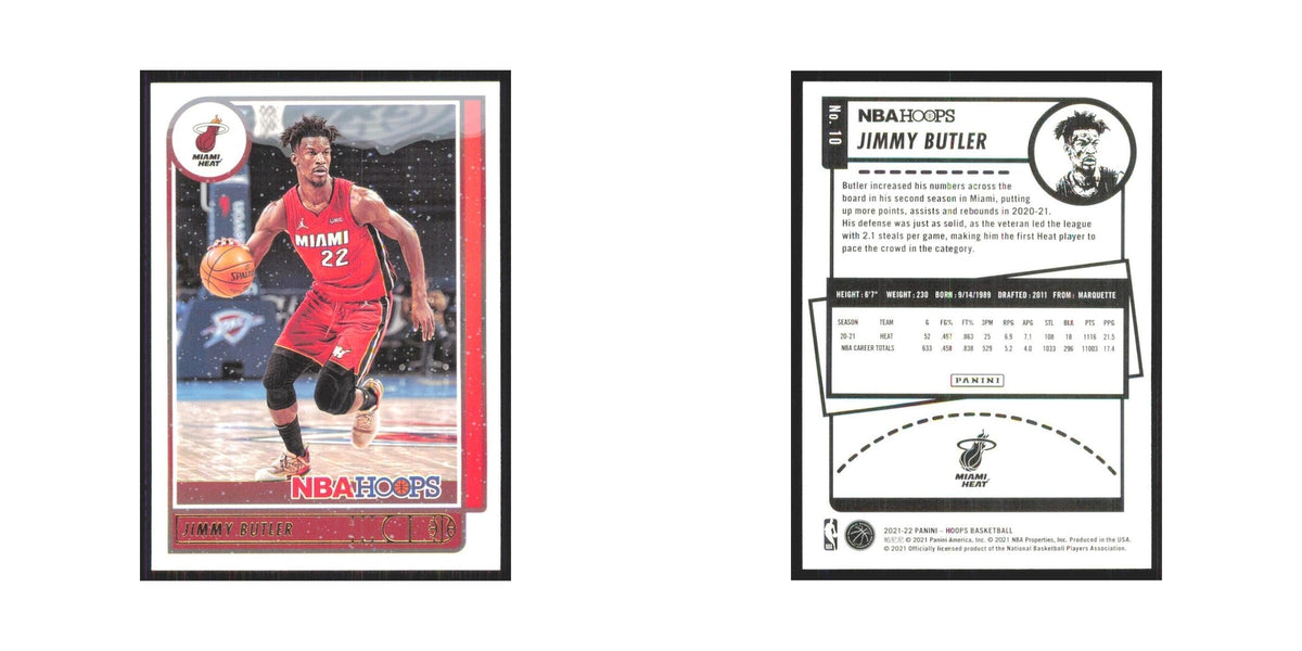 Jimmy Butler 2021 NBA Hoops #10 Miami Heat Basketball Card NM