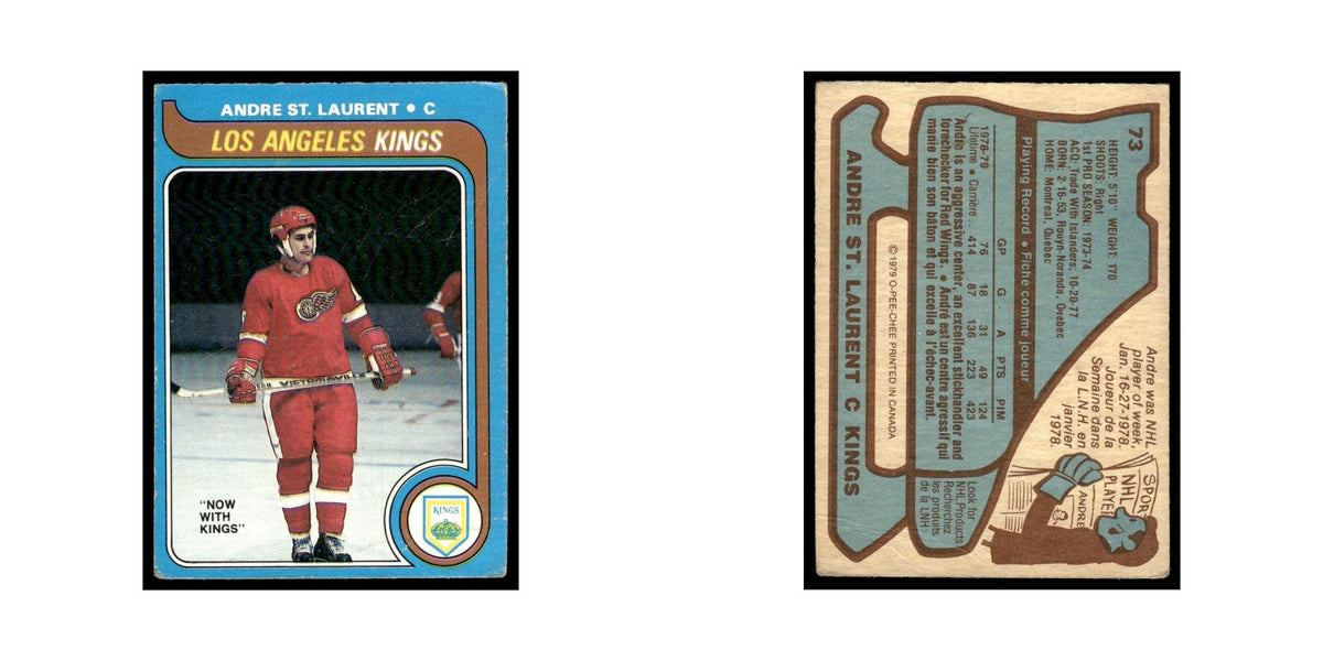 Andre St. Laurent 1979 O-Pee-Chee (Damaged) #73 Los Angeles Kings Poor