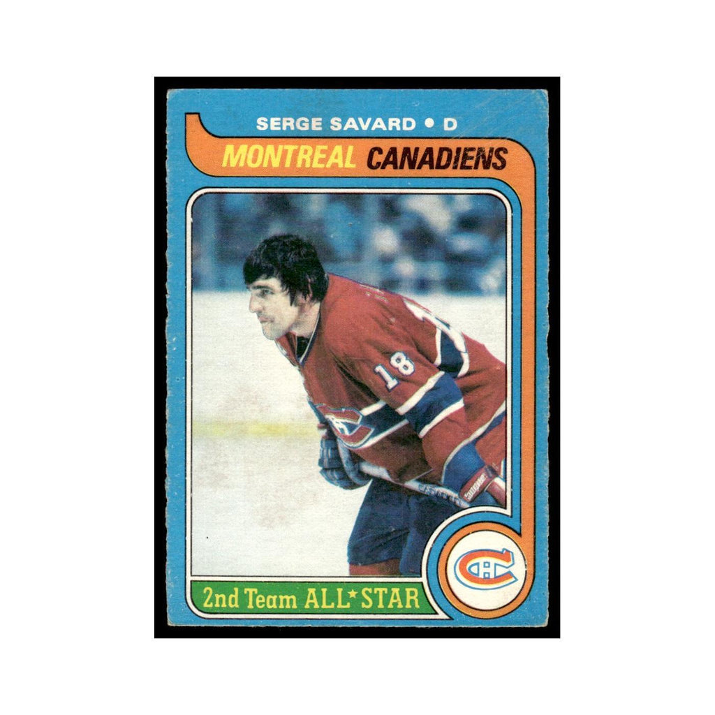 Serge Savard 1979 O-Pee-Chee (Damaged) #101 Montreal Canadiens Hockey Card Poor
