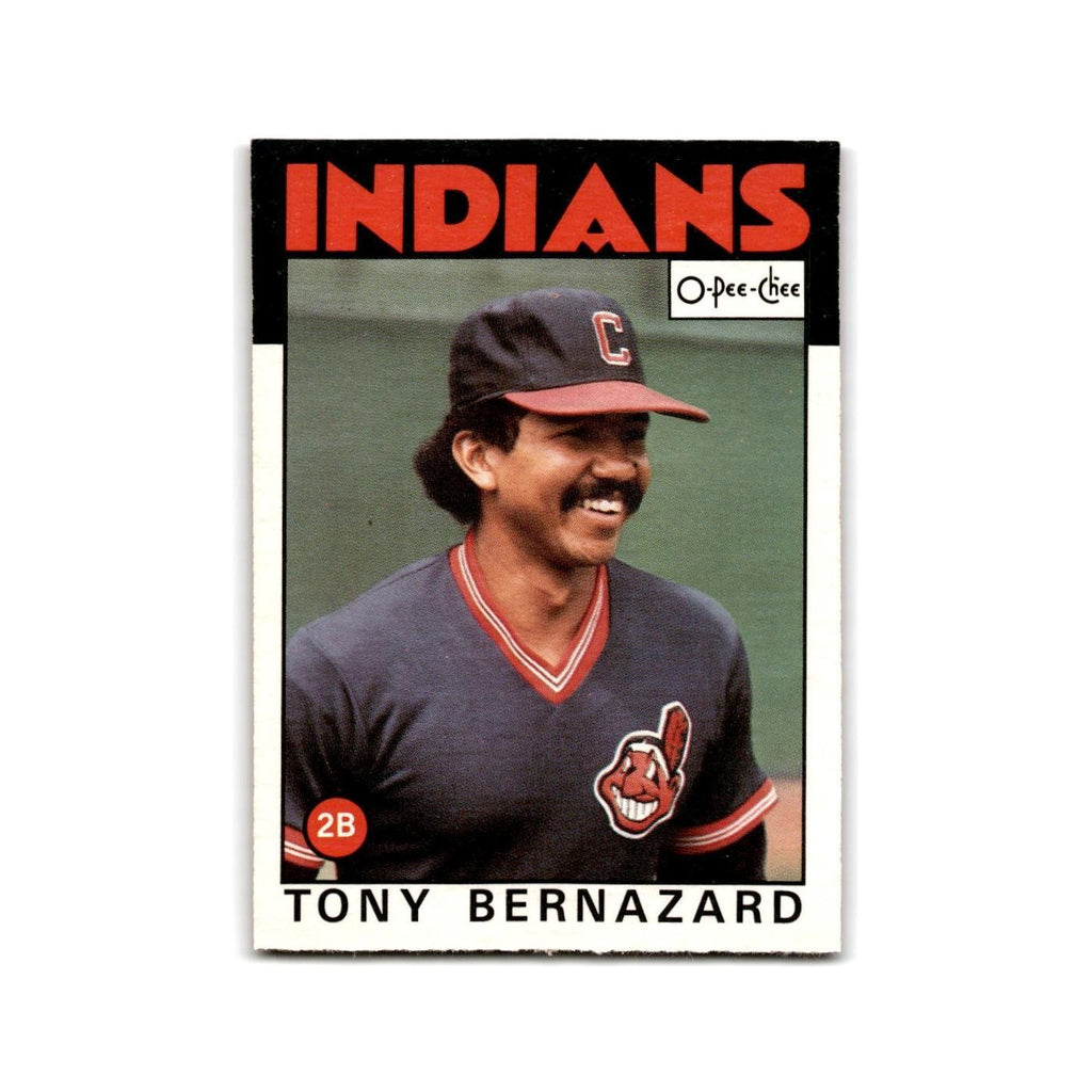 Tony Bernazard 1986 O-Pee-Chee #354 Cleveland Indians Baseball Card NM