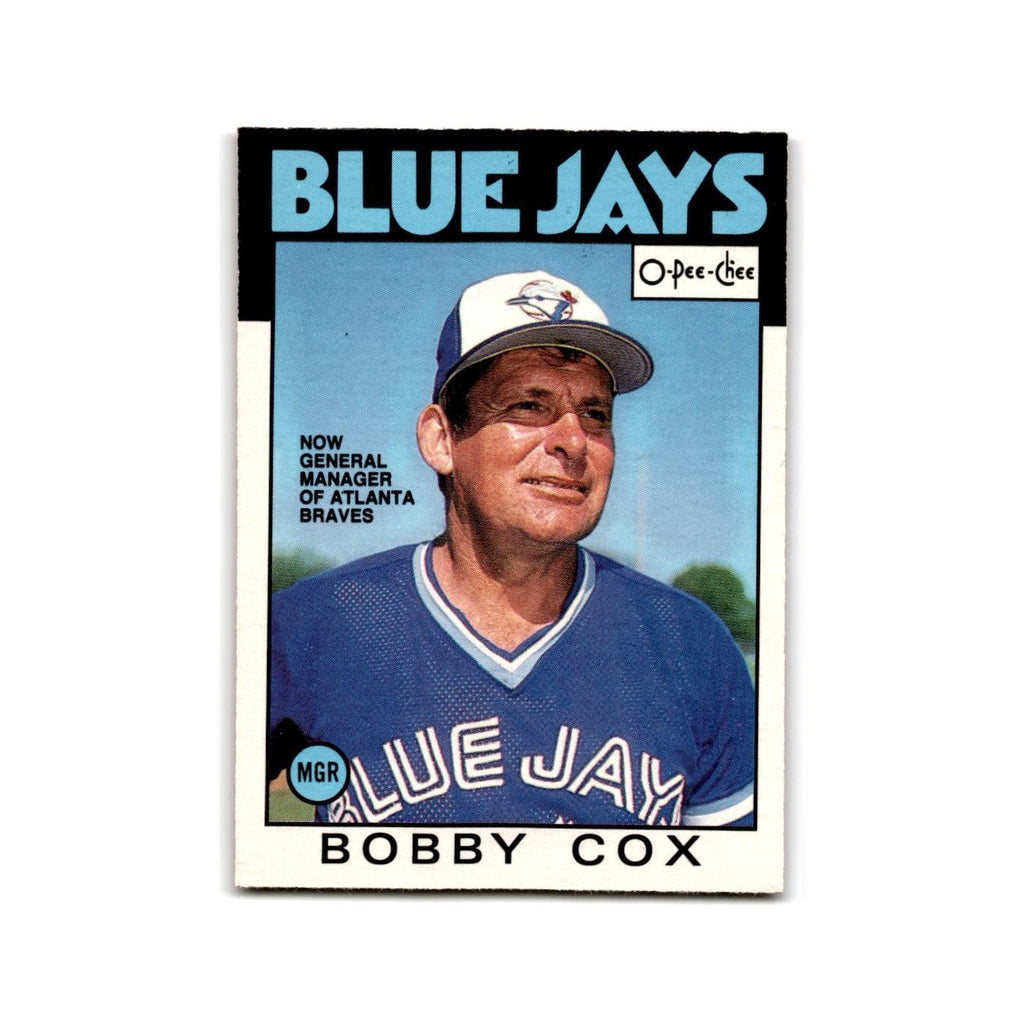 Bobby Cox 1986 O-Pee-Chee #359 Atlanta Braves Baseball Card NM