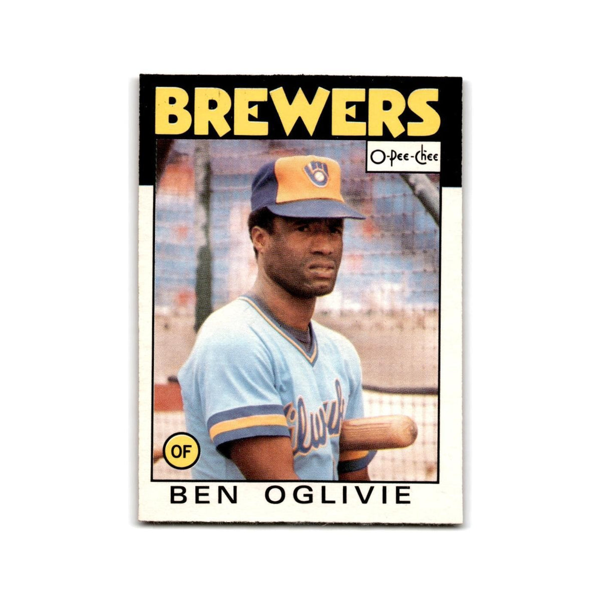 Ben Oglivie 1986 O-Pee-Chee #372 Milwaukee Brewers Baseball Card NM