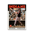 George Vukovich 1986 O-Pee-Chee #337 Cleveland Indians Baseball Card NM