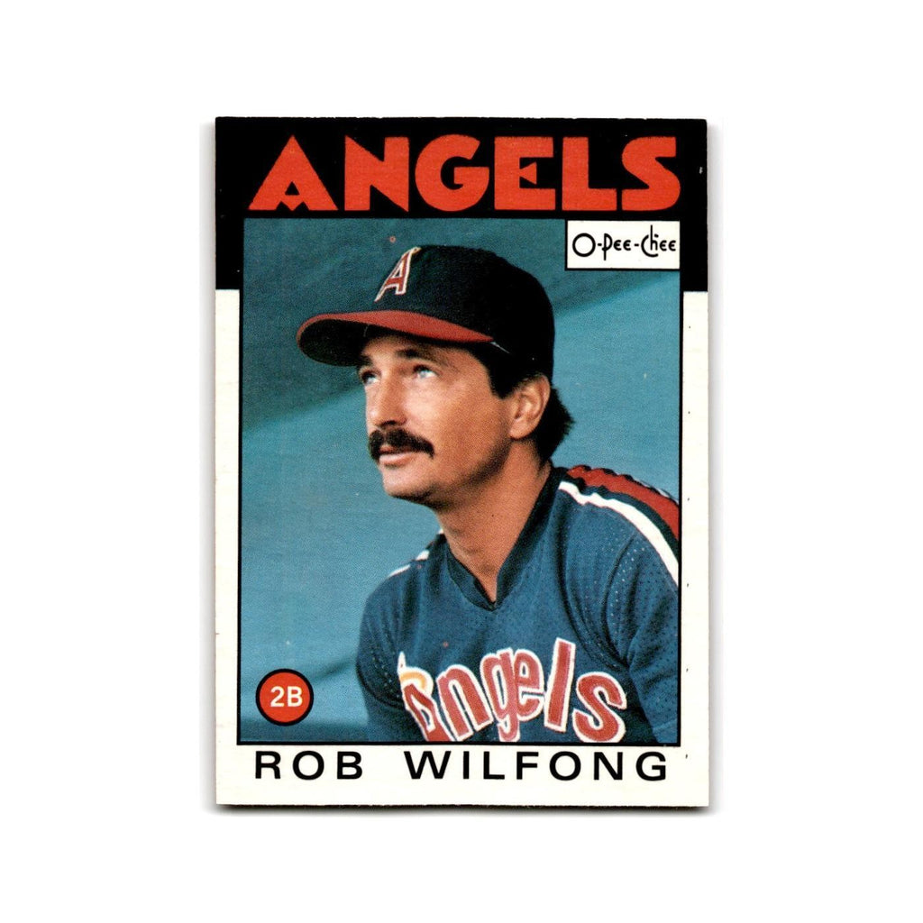 Rob Wilfong 1986 O-Pee-Chee #393 California Angels Baseball Card NM