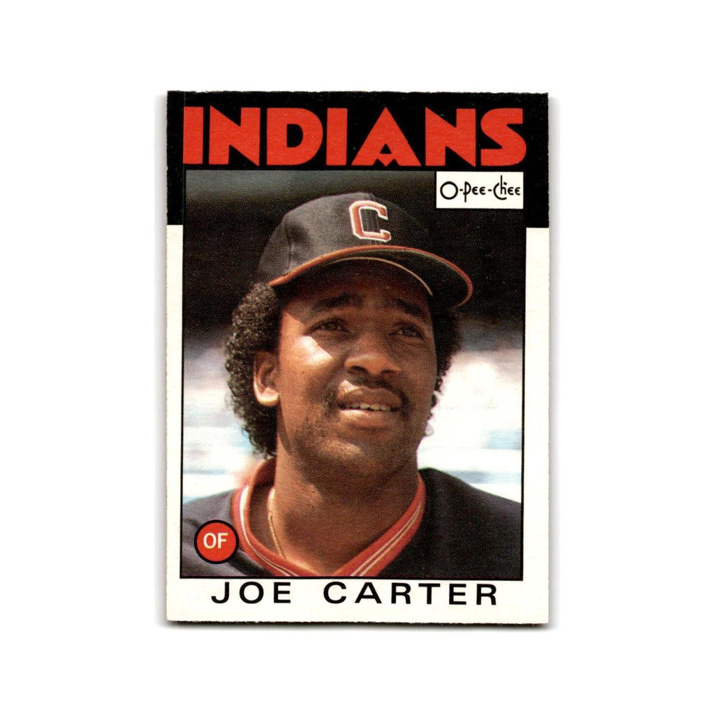 Joe Carter 1986 O-Pee-Chee #377 Cleveland Indians Baseball Card NM