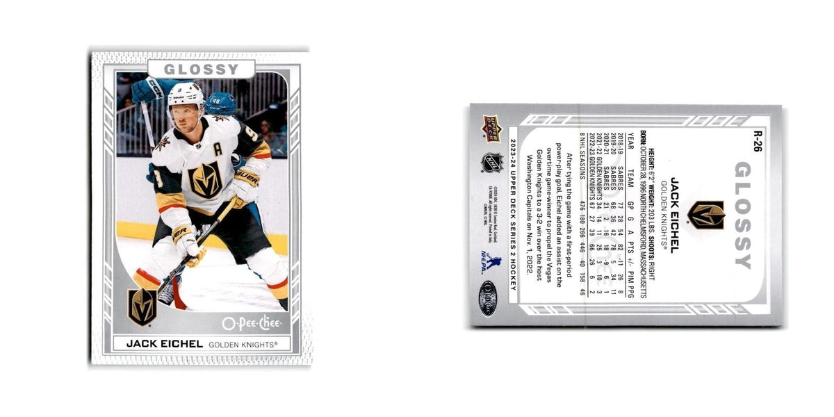 2023 Upper Deck O-Pee-Chee Glossy Jack Eichel Vegas Golden Knights #R-26