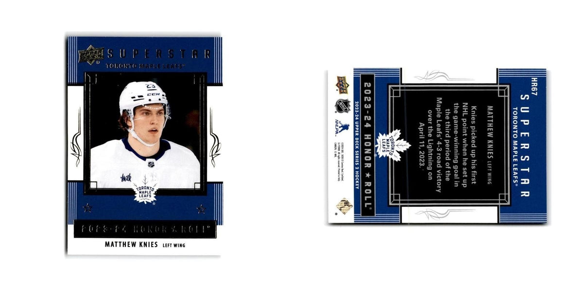 2023 Upper Deck Honor Roll Matthew Knies Toronto Maple Leafs #HR67