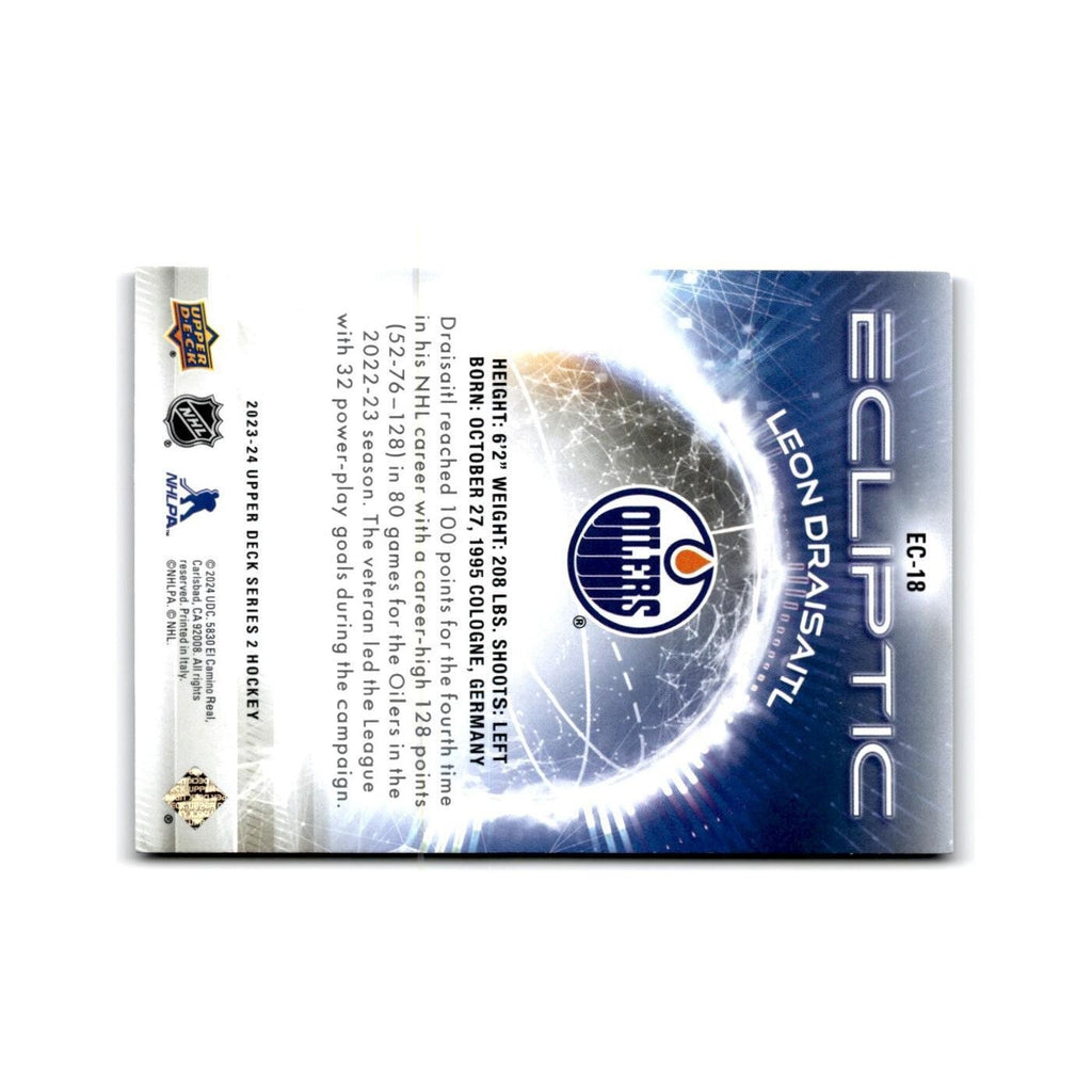 2023 Upper Deck Ecliptic Leon Draisaitl Edmonton Oilers #EC-18