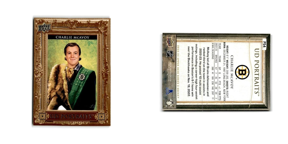 2023 Upper Deck UD Portraits Charlie McAvoy Boston Bruins #P54