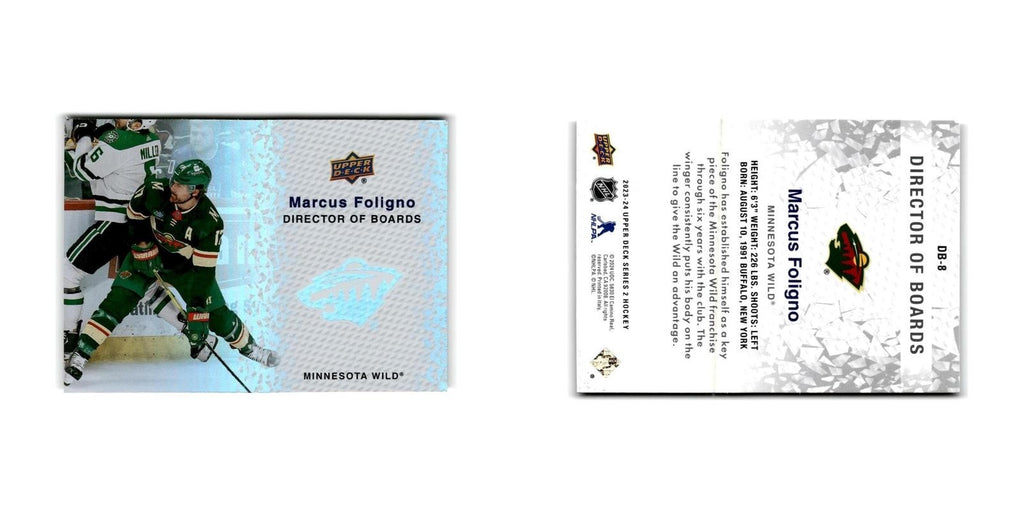 2023 Upper Deck Director of Boards Marcus Foligno Minnesota Wild #DB-8