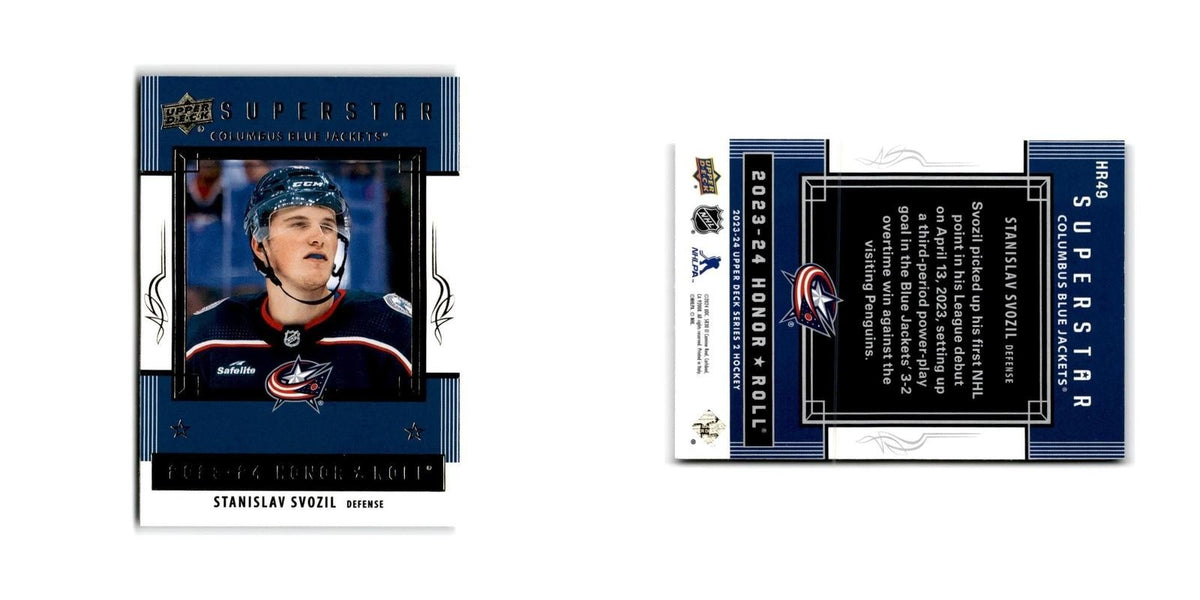 2023 Upper Deck Honor Roll Stanislav Svozil Columbus Blue Jackets #HR49
