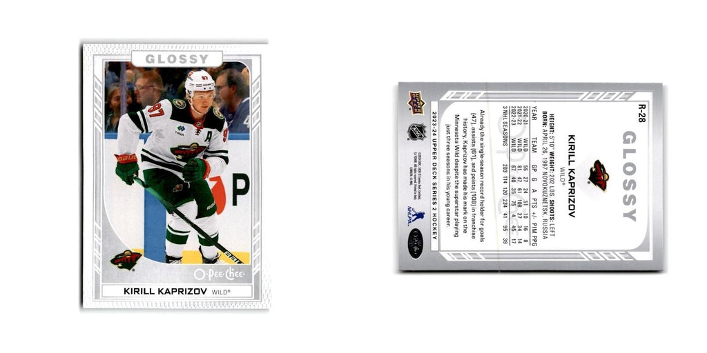 2023 Upper Deck O-Pee-Chee Glossy Kirill Kaprizov Minnesota Wild #R-28