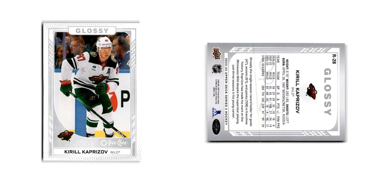 2023 Upper Deck O-Pee-Chee Glossy Kirill Kaprizov Minnesota Wild #R-28