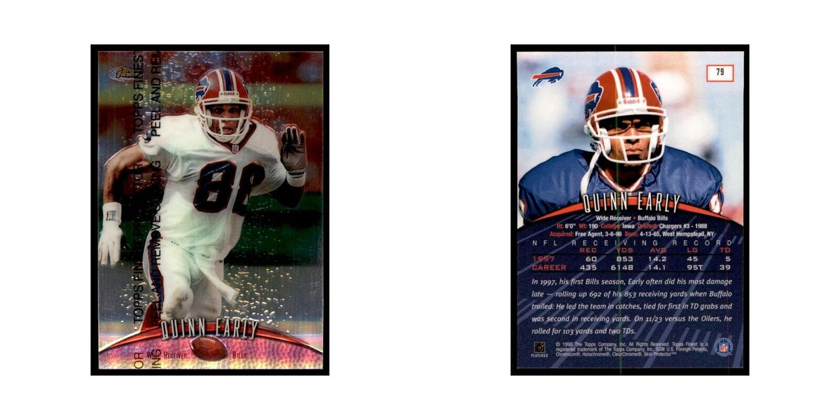 1998 Topps Finest w/coating Quinn Early Football Cards #79