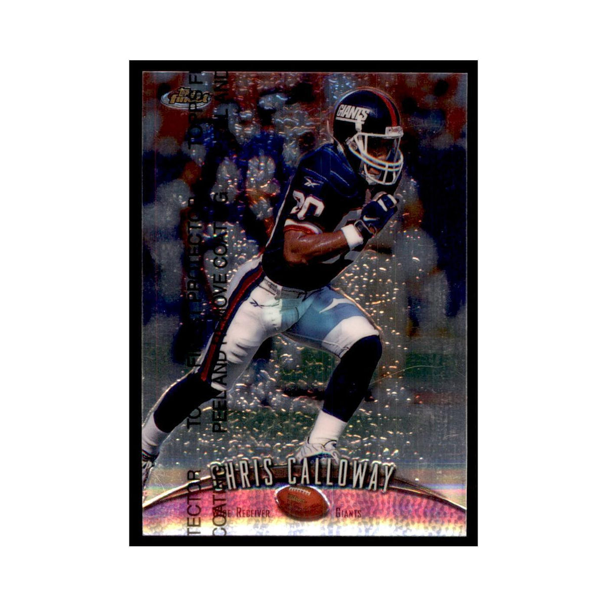 1998 Topps Finest w/coating Chris Calloway Football Cards #102