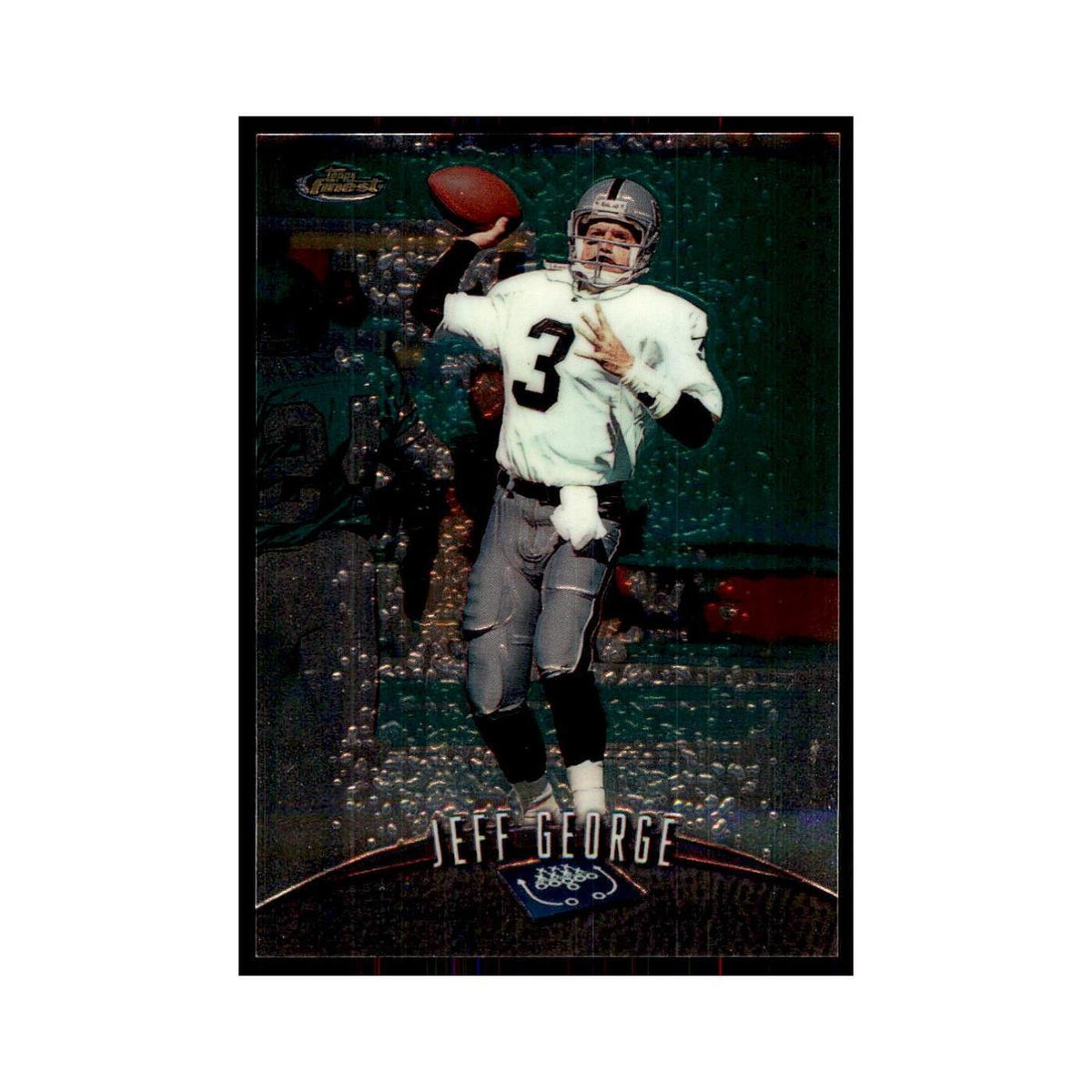 1998 Topps Finest Jeff George Football Cards #105