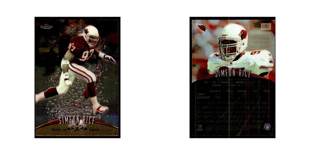 1998 Topps Finest Simeon Rice Football Cards #5