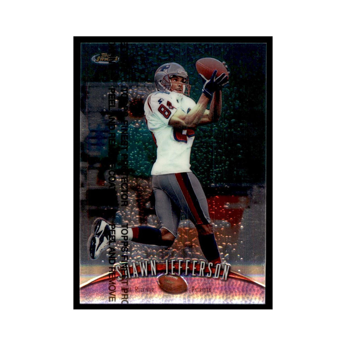 1998 Topps Finest w/coating Shawn Jefferson Football Cards #113