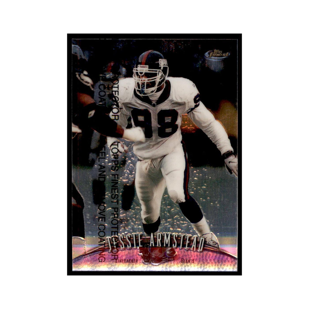 1998 Topps Finest w/coating Jessie Armstead Football Cards #46