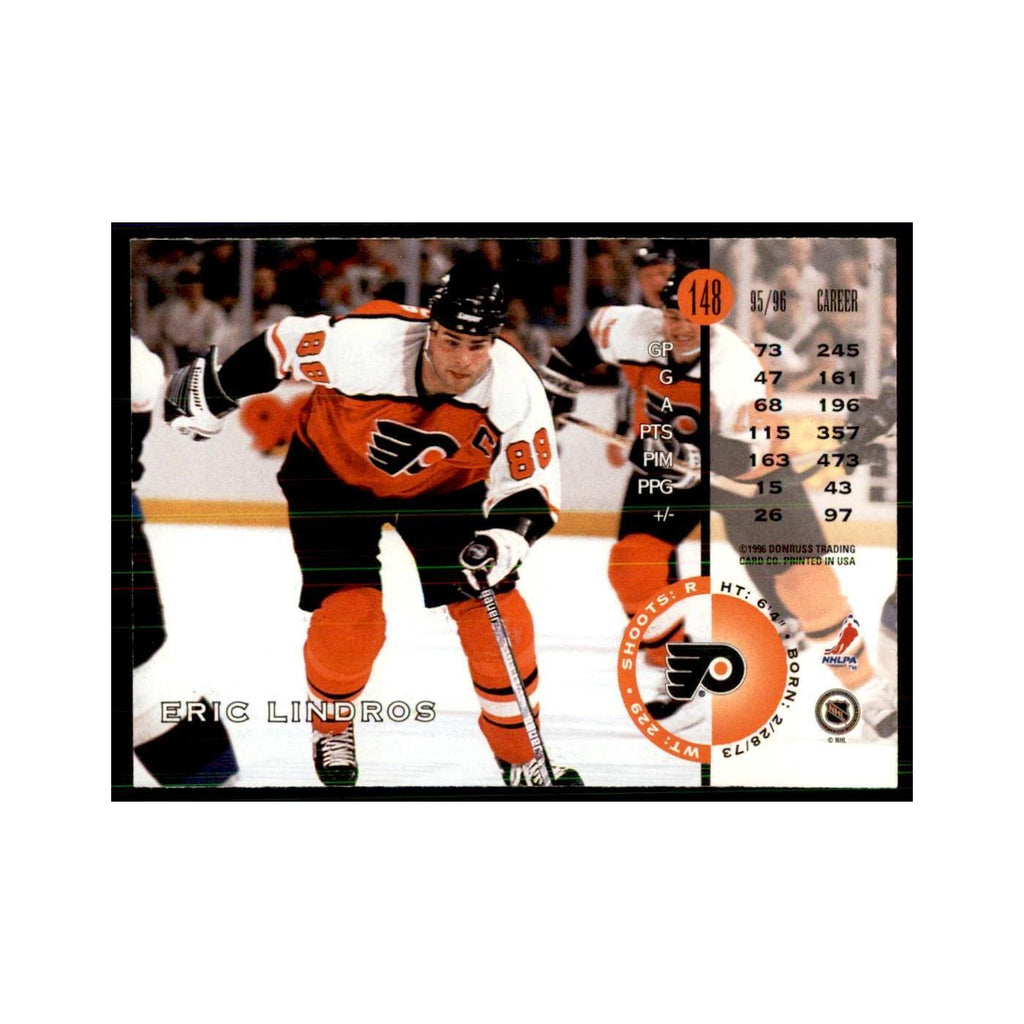 Eric Lindros 1996 Leaf #148 Hockey Cards Hockey Card NM