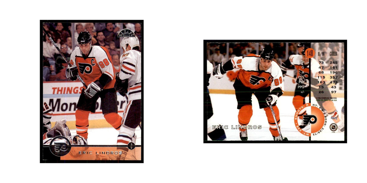Eric Lindros 1996 Leaf #148 Hockey Cards Hockey Card NM