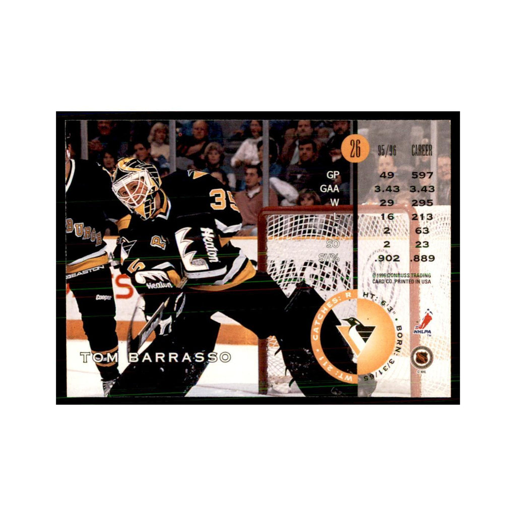 Tom Barrasso 1996 Leaf #26 Hockey Cards Hockey Card NM