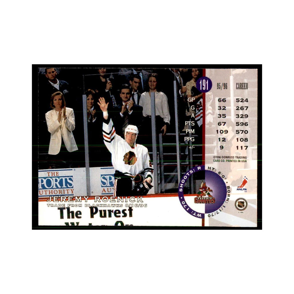 Jeremy Roenick 1996 Leaf #191 Hockey Cards Hockey Card NM