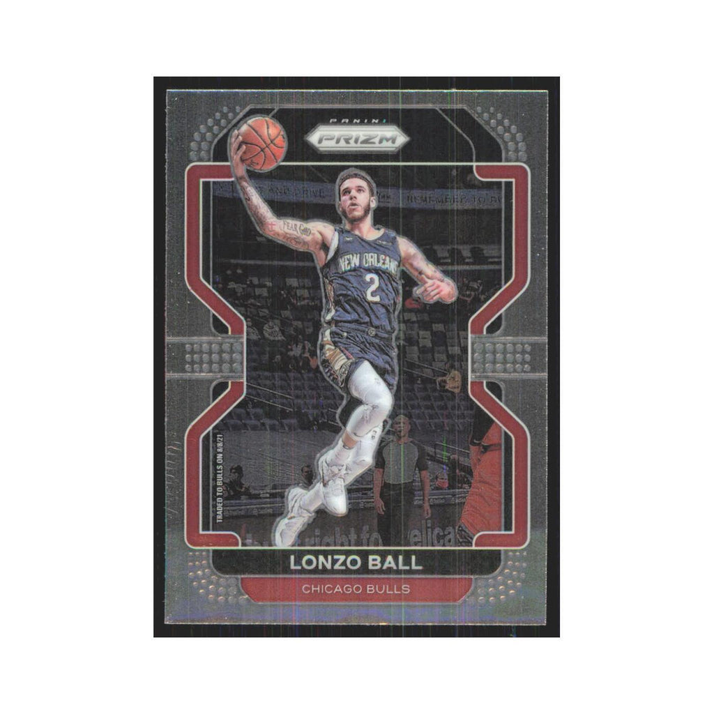 Lonzo Ball 2021 Panini Prizm #69 Chicago Bulls Basketball Card NM