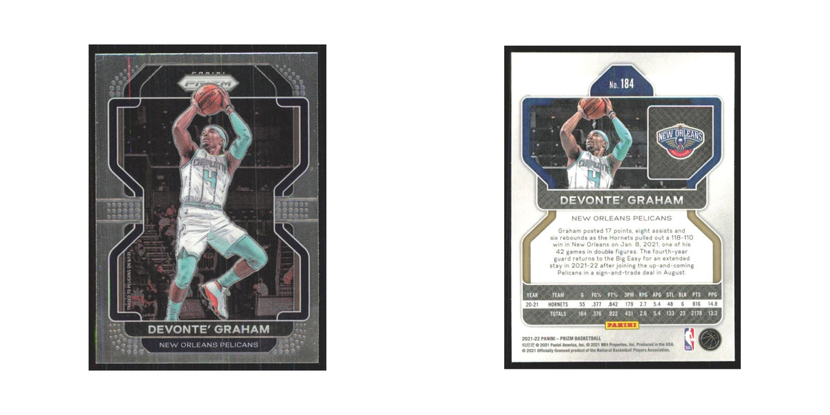 Devonte' Graham 2021 Panini Prizm #184 New Orleans Pelicans Basketball Card NM