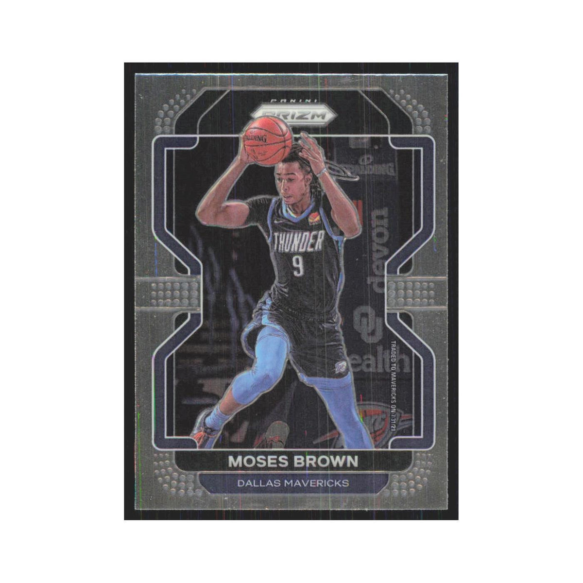 Moses Brown 2021 Panini Prizm #173 Dallas Mavericks Basketball Card NM
