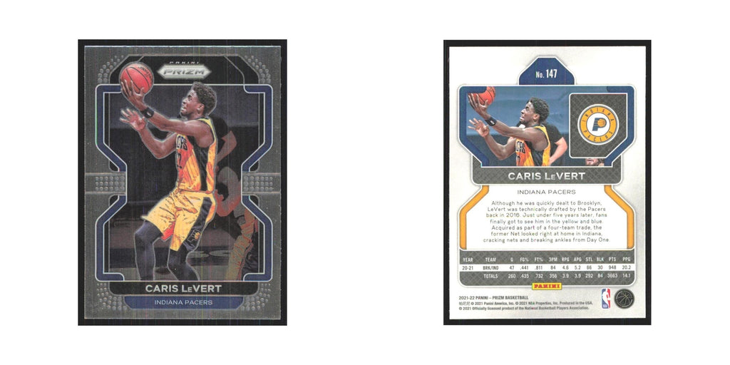 Caris LeVert 2021 Panini Prizm #147 Indiana Pacers Basketball Card NM