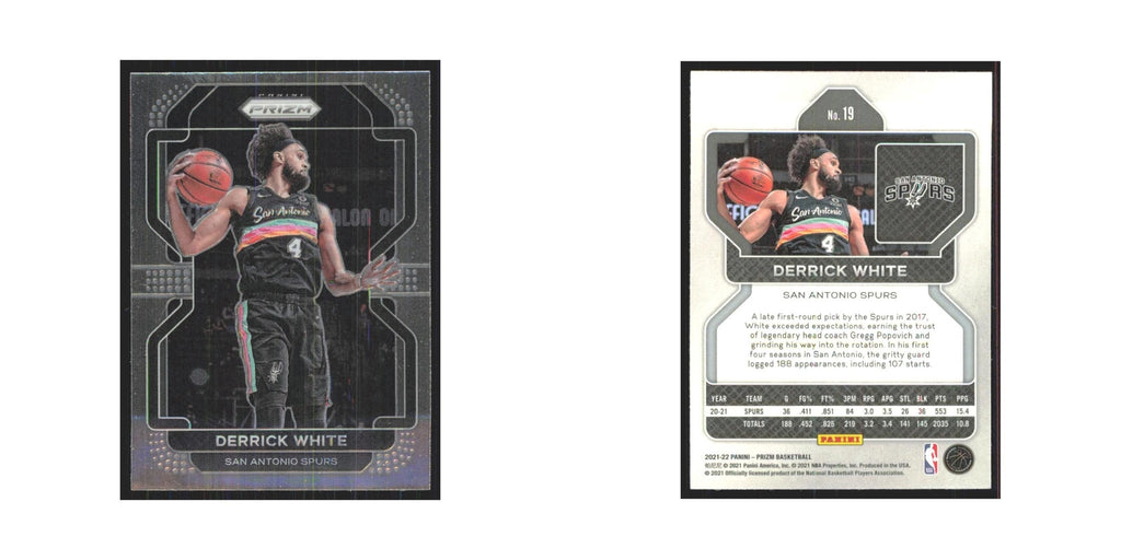 Derrick White 2021 Panini Prizm #19 San Antonio Spurs Basketball Card NM