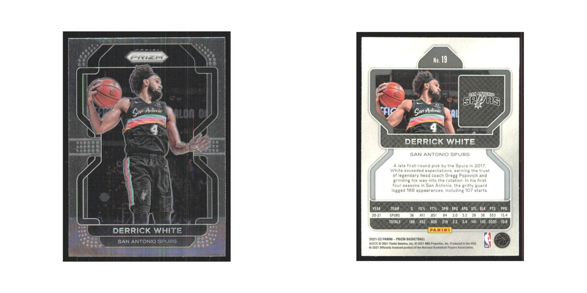 Derrick White 2021 Panini Prizm #19 San Antonio Spurs Basketball Card NM