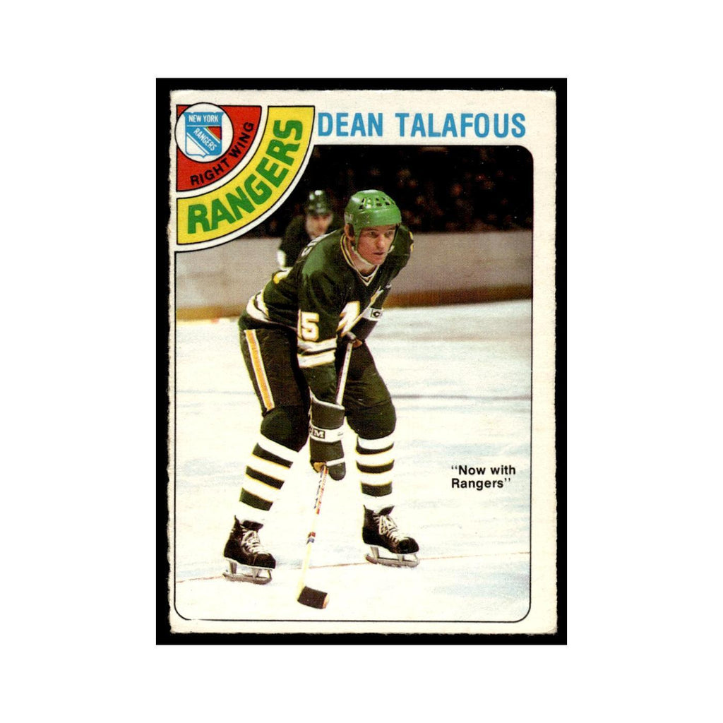 Dean Talafous 1978 O-Pee-Chee (Damaged) #149 New York Rangers Hockey Card Poor
