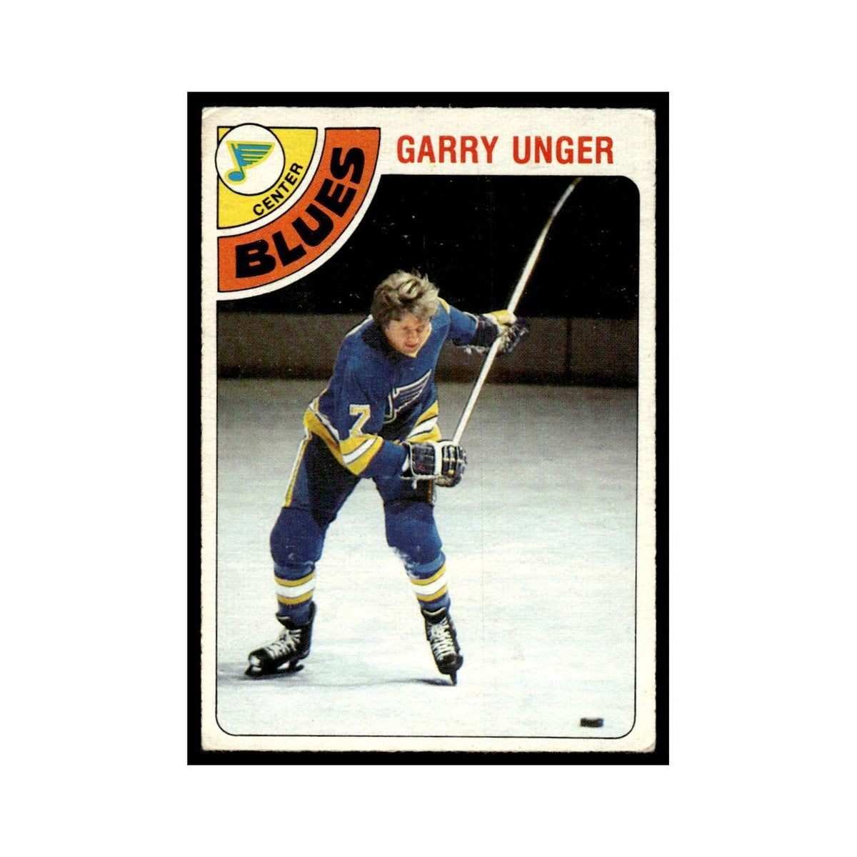 Garry Unger 1978 O-Pee-Chee #110 St. Louis Blues Hockey Card VG