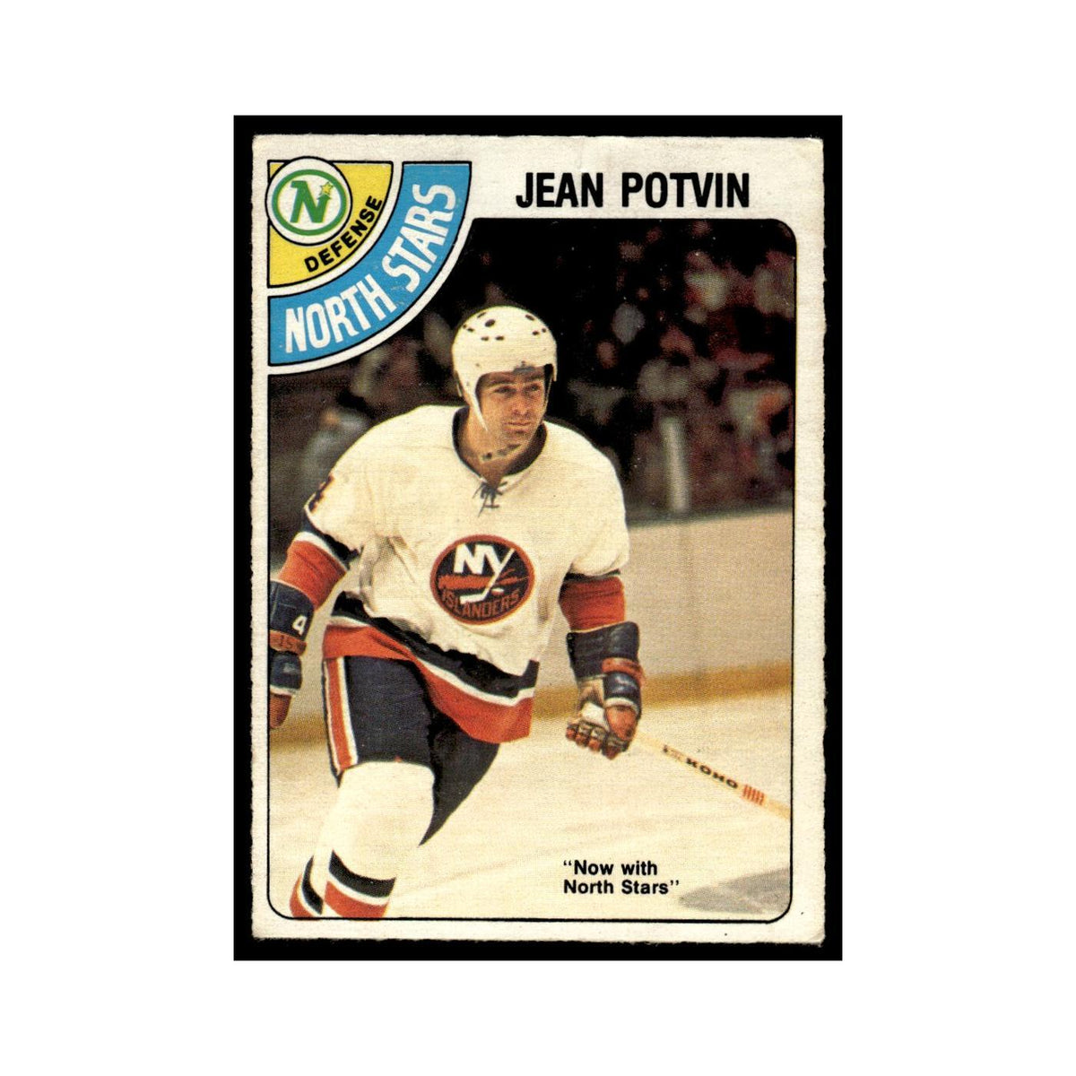 Jean Potvin 1978 O-Pee-Chee #287 Minnesota North Stars Hockey Card VG