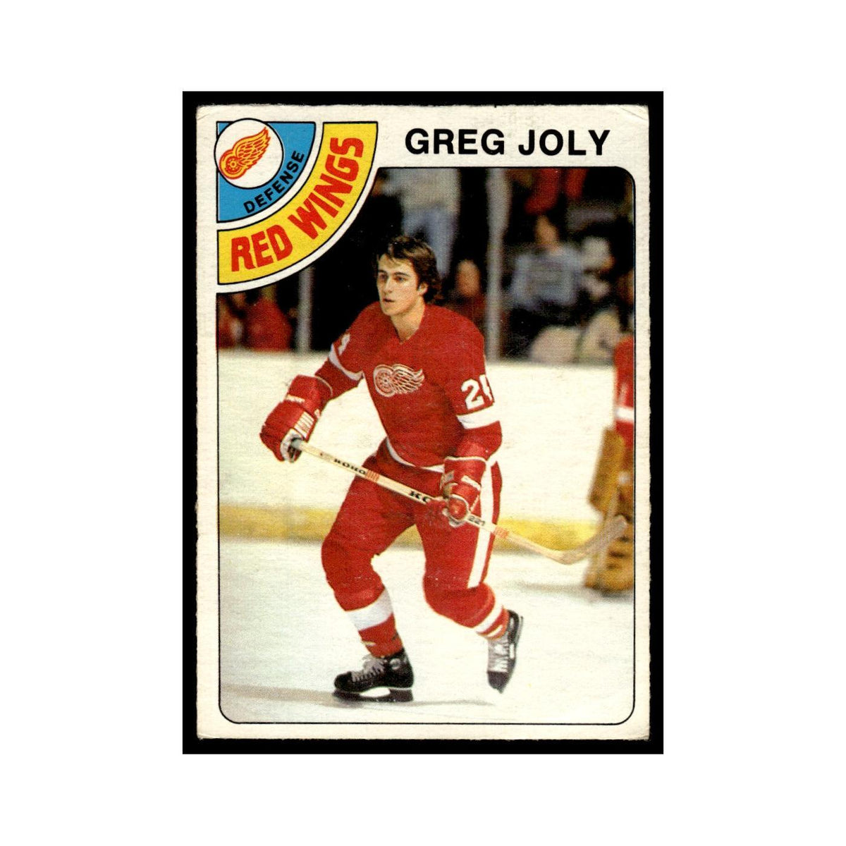 Greg Joly 1978 O-Pee-Chee (Damaged) #148 Detroit Red Wings Hockey Card Poor