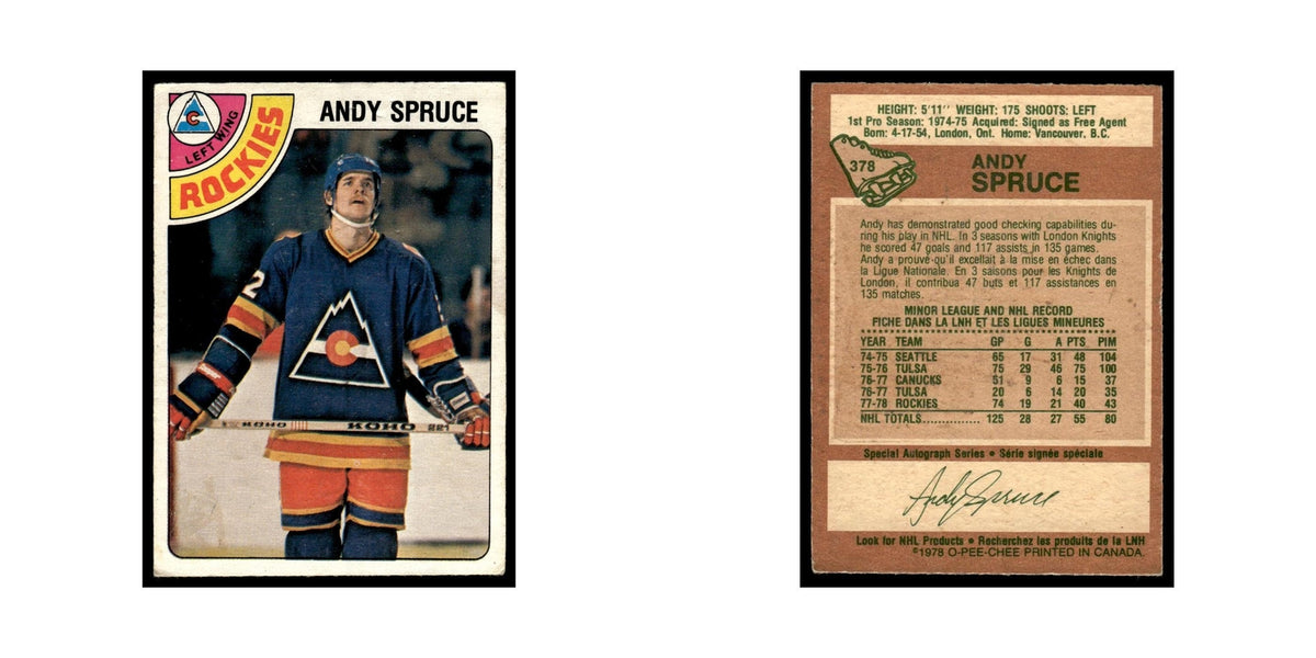 Andy Spruce Rookie 1978 O-Pee-Chee (Damaged) #378 Colorado Rockies Poor