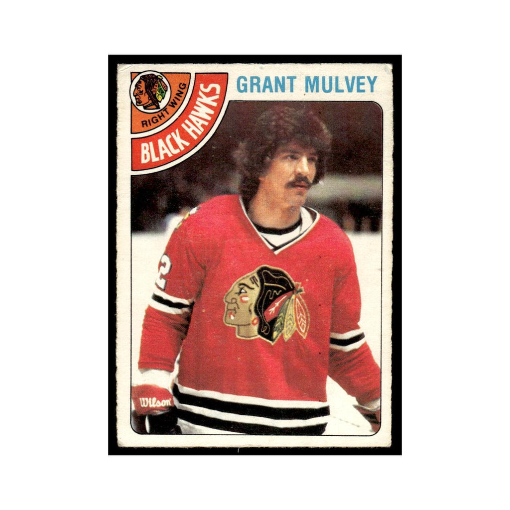 Grant Mulvey 1978 O-Pee-Chee #261 Chicago Blackhawks Hockey Card VG