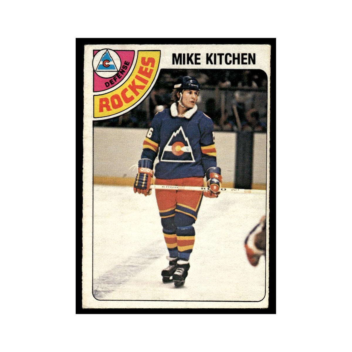 Mike Kitchen 1978 O-Pee-Chee (Damaged) #338 Colorado Rockies Hockey Card Poor
